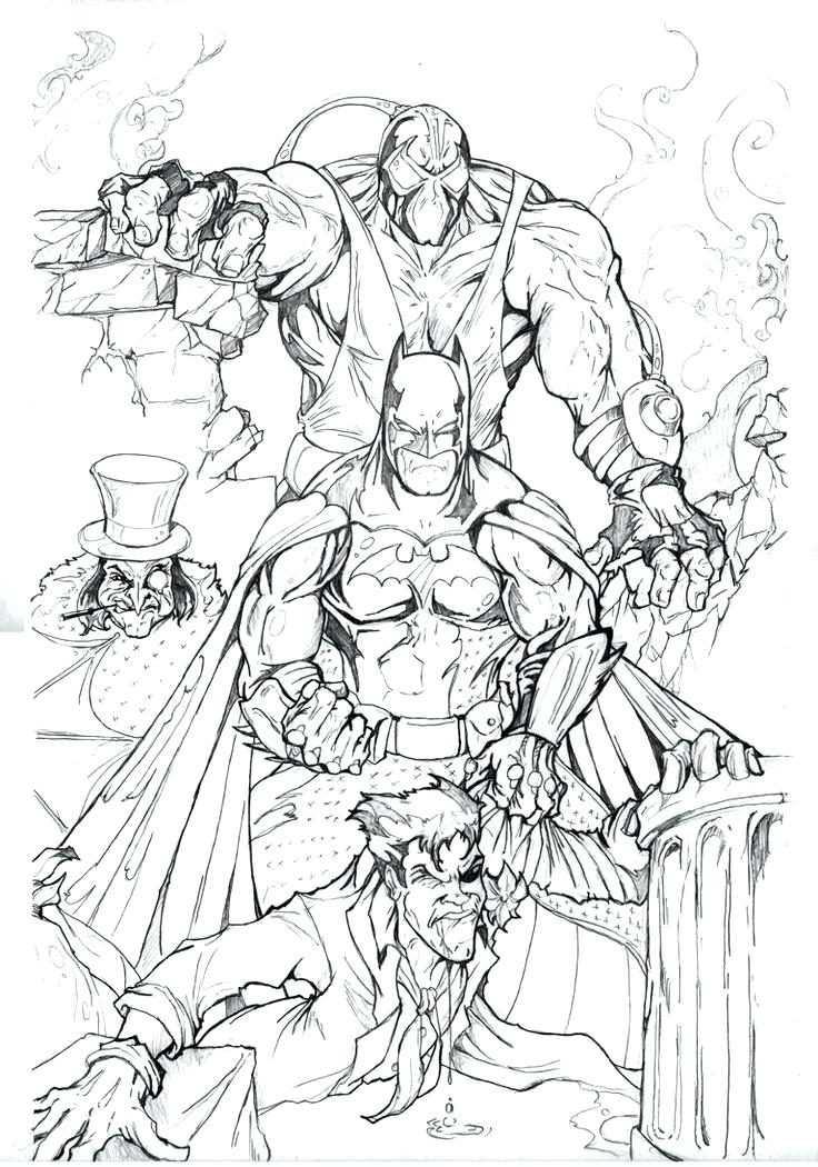 736x1050 Best Batman Coloring Pages Images On Tattoo Design Drawings Joker