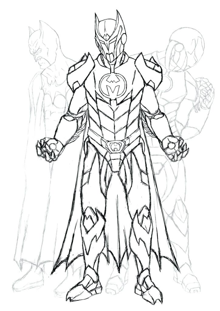 724x1024 Batman Arkham Knight Coloring Pages