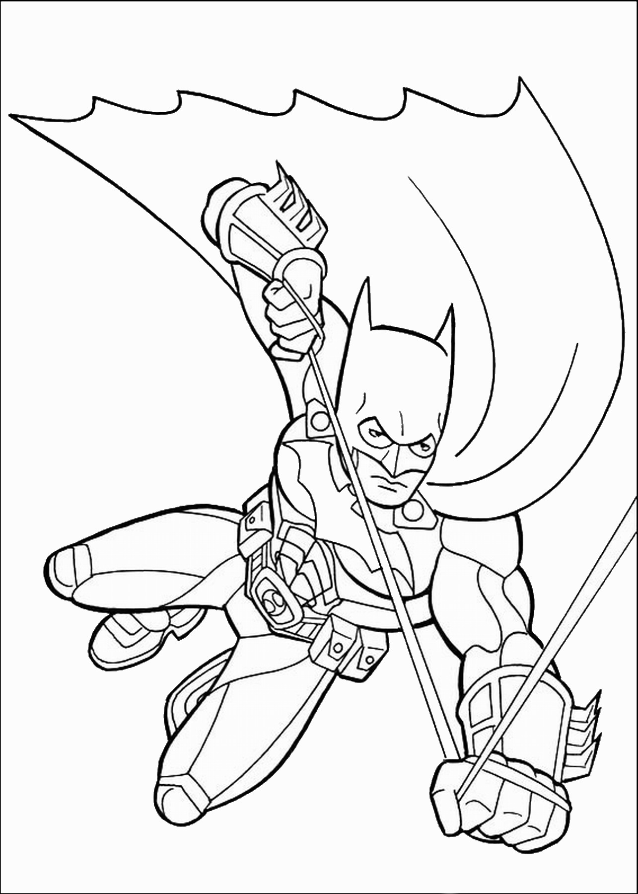 1285x1800 Batman Coloring Pages