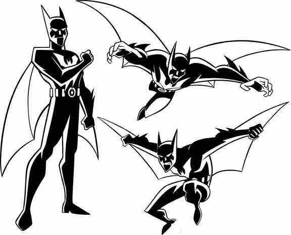 576x466 Batman Beyond Coloring Pages For Preschoolers Dc Comics