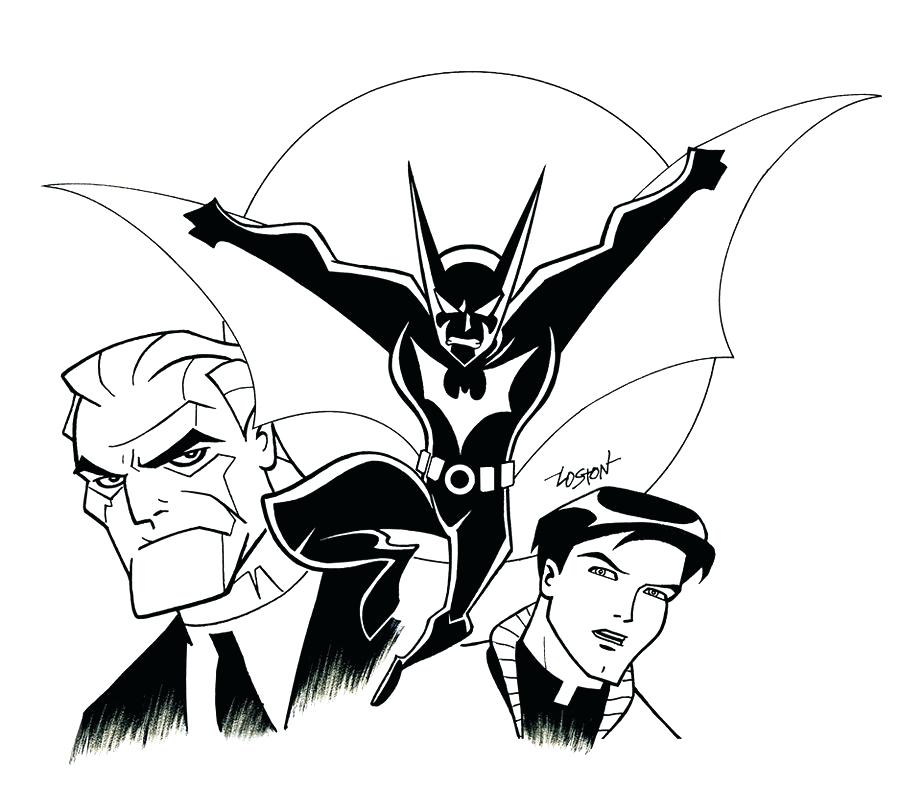 900x789 Batman Beyond Coloring Pages Batman Beyond