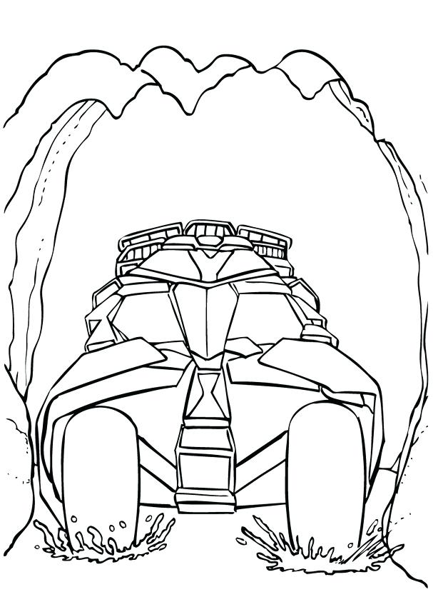 607x850 Batman Car Coloring Pages Four Wheel Drive Page Pictures