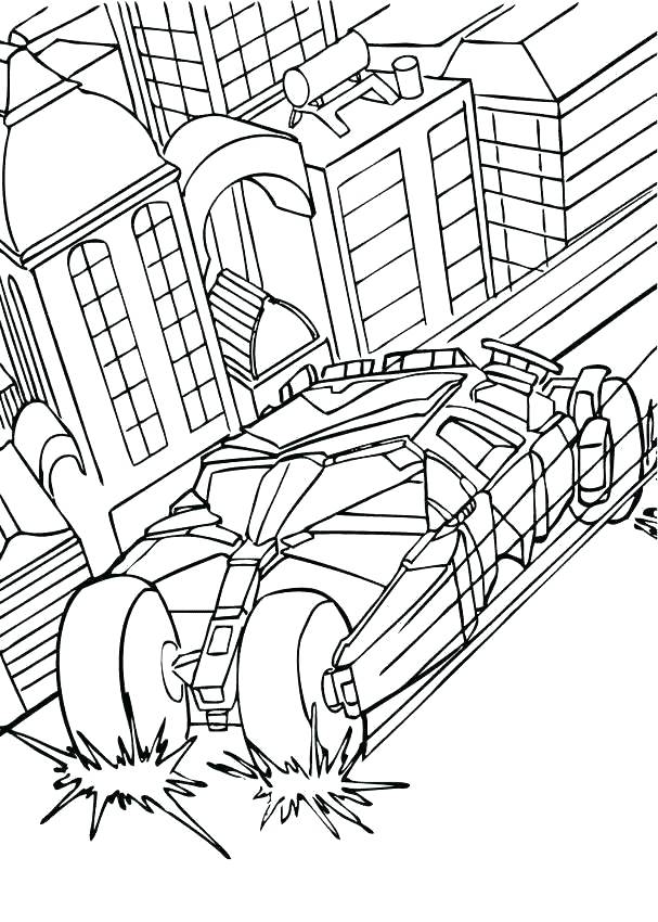 607x850 Batman Car Coloring Plus Batman Car Coloring Pages Batman Car