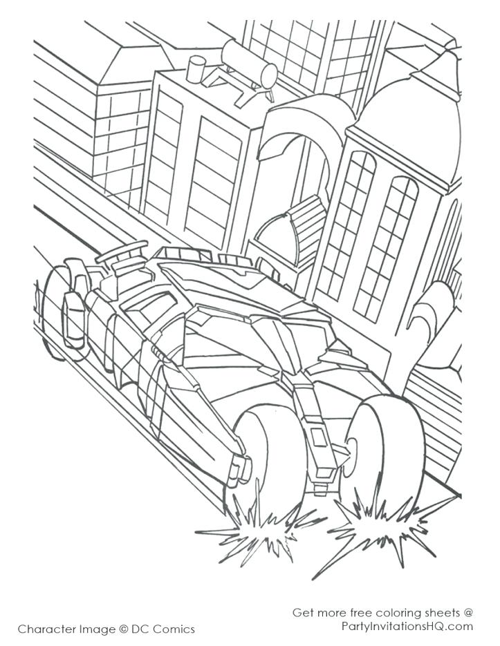 723x935 Batmobile Coloring Pages