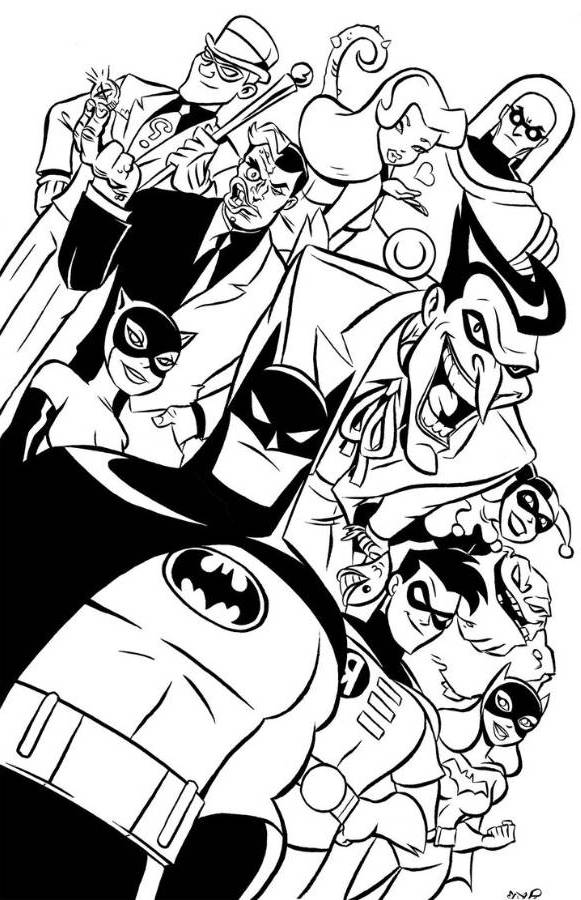 581x900 Batman The Animated Series Coloring Pages