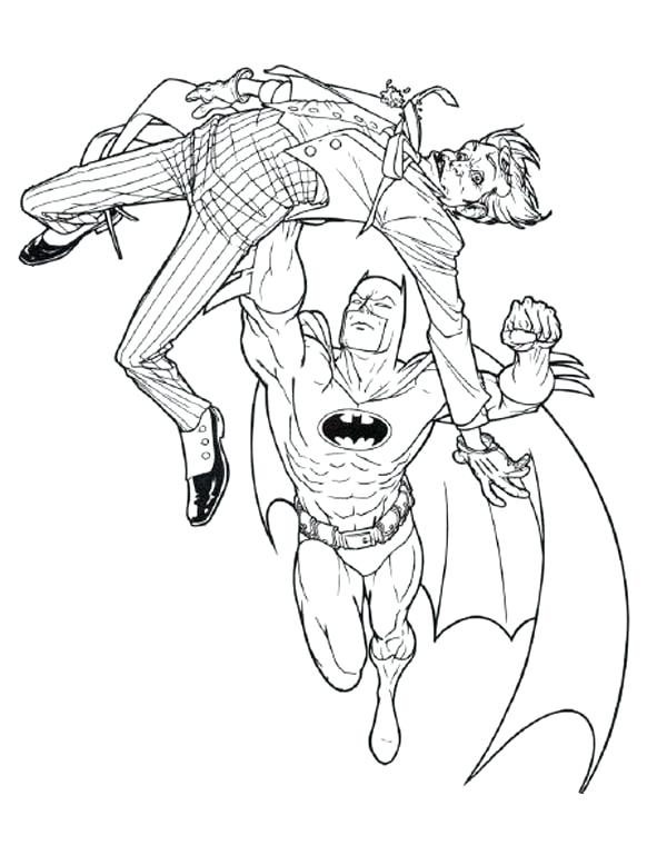 600x778 Coloring Batman Coloring Pages Joker Catch