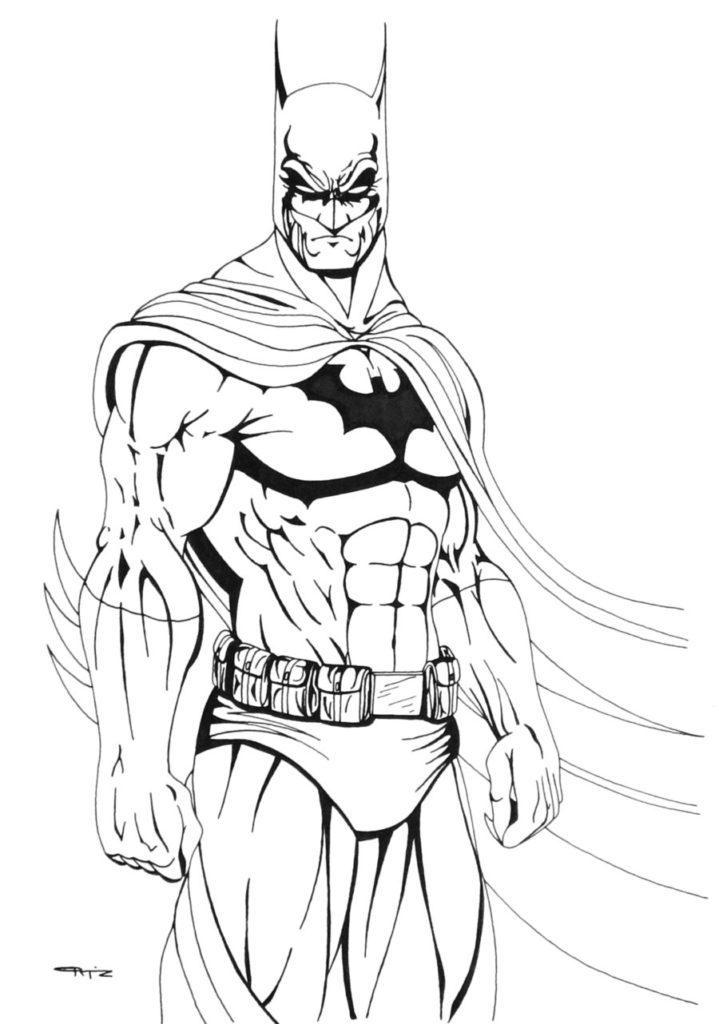 719x1024 Batman Coloring Pages Pdf