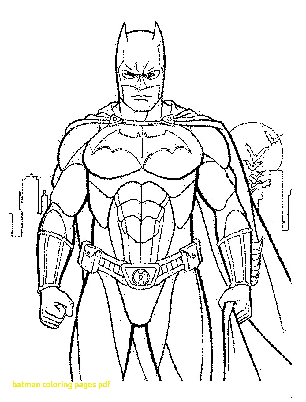 1000x1312 Batman Coloring Pages Pdf With Batman Printable Coloring Pages
