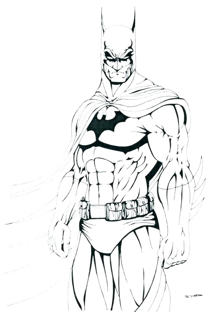 736x1050 Batman Free Coloring Pages