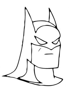 Batman Face Coloring Page at GetDrawings | Free download