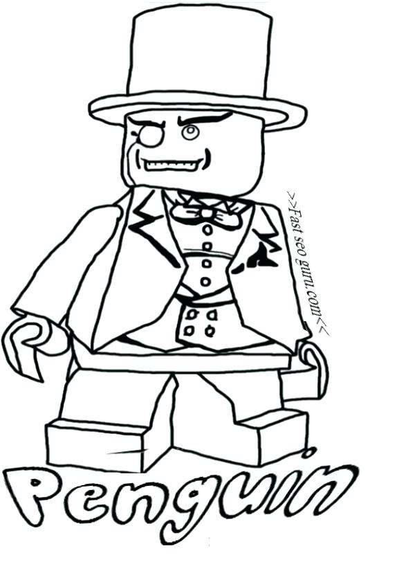 600x812 Two Face Coloring Pages Printable Batman Penguin Coloring Pages