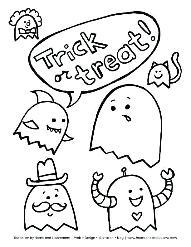 612x792 Halloween Coloring For Kids Coloring Pages For Kids Free Cute