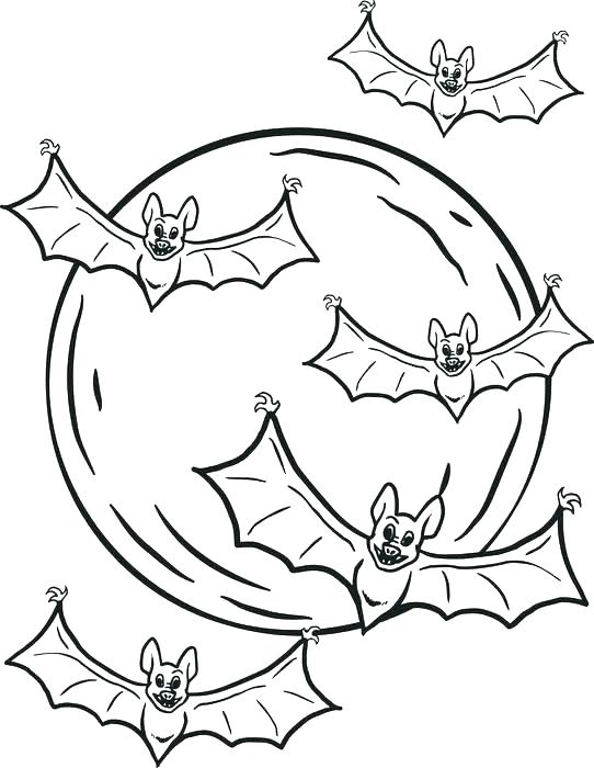 542x700 Bat Coloring Pages Free Printable Cartoon Bat Coloring Page
