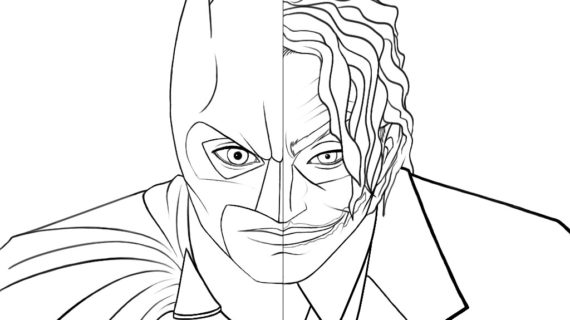 570x320 Joker Coloring Pages Free