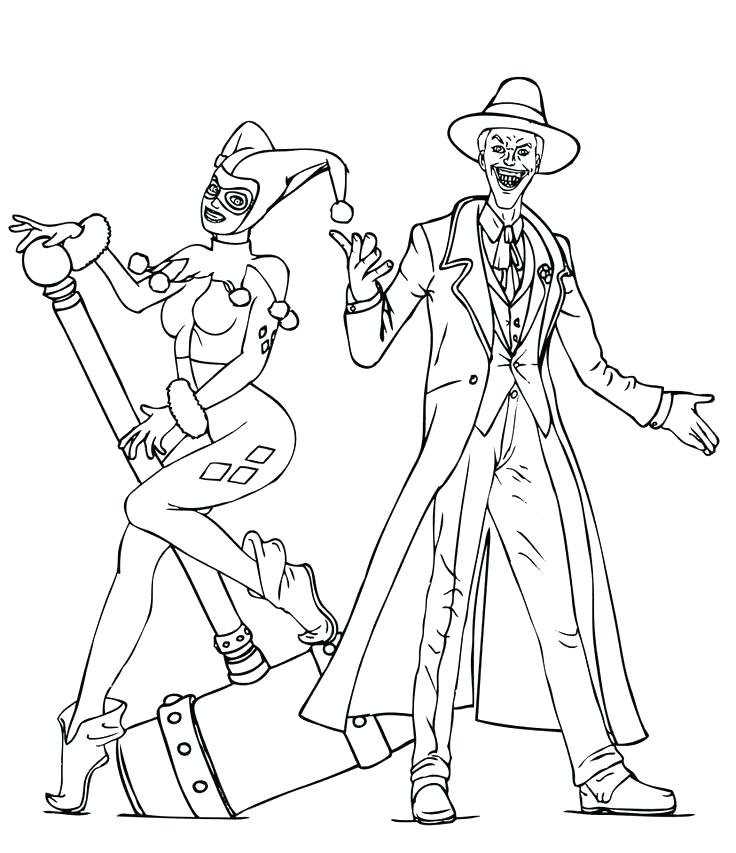 736x853 The Joker Coloring Pages Batman And Joker Coloring Pages Joker