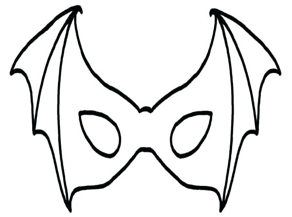 600x446 Batman Mask Colouring Pages Coloring Page Masks Of Bat Printable M