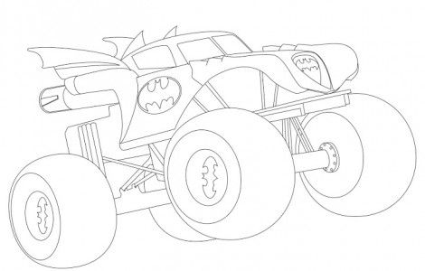 470x300 Batman Monster Truck Coloring Pages Stuff To Buy