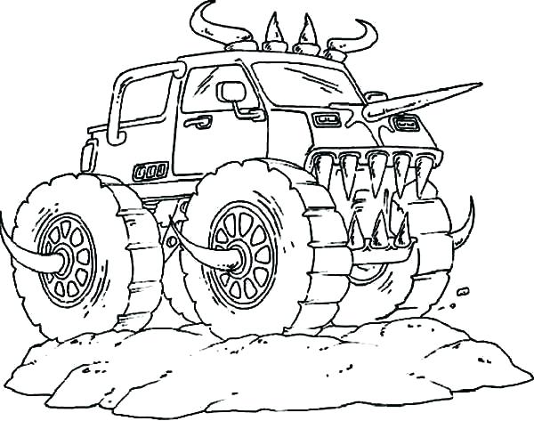 600x473 Batman Monster Truck Coloring Pages Monster Trucks Coloring Pages
