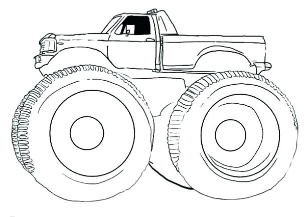 612x433 Coloring Pages Draw A Monster Truck Batman Monster Truck Coloring