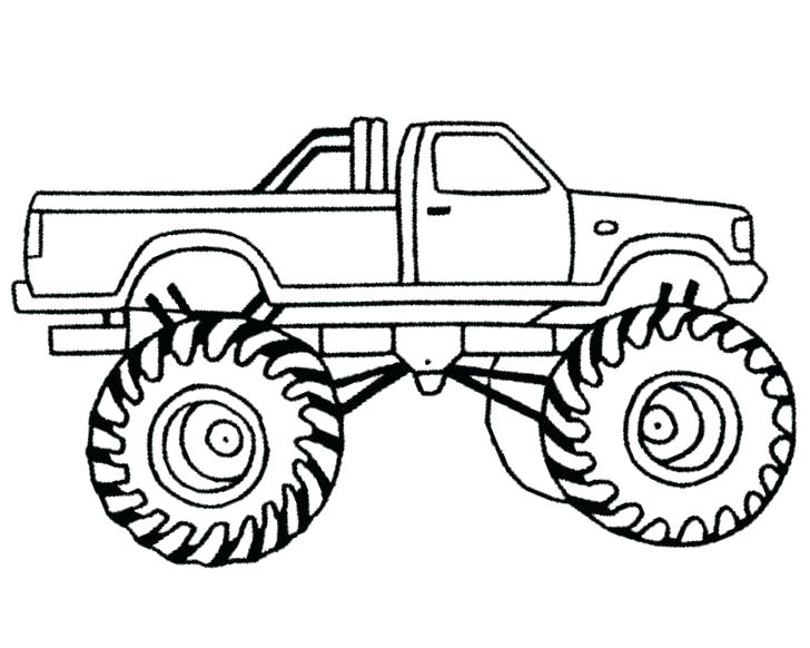 728x582 Monster Truck Color Page Big Monster Truck Coloring Pages As Well