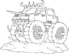 236x186 Batman Monster Truck Coloring Page Kids Play Color Coloring