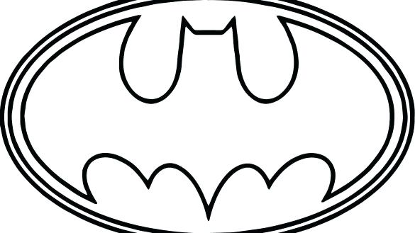 Kids Learning form Home: Bat Symbol Coloring Page / Logo De Batman Para ...