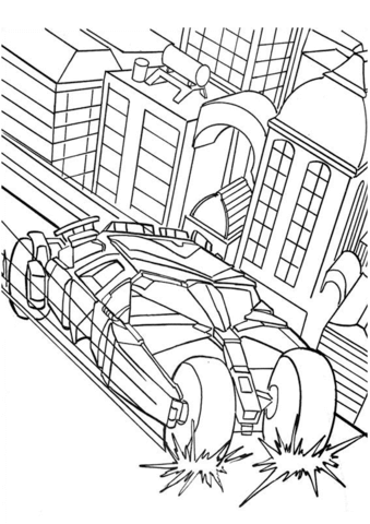 339x480 Batmobile Coloring Pages Color Bros