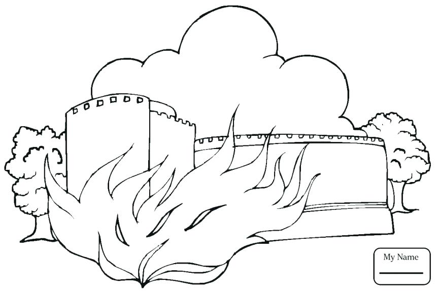 863x574 Joshua Jericho Coloring Page Coloring Pages Believer Bible Battle