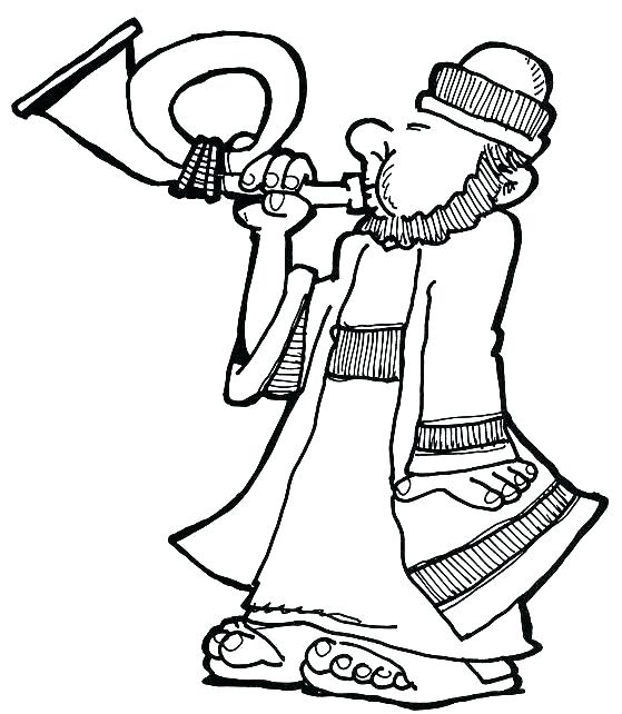 559x642 Joshua Jericho Coloring Page