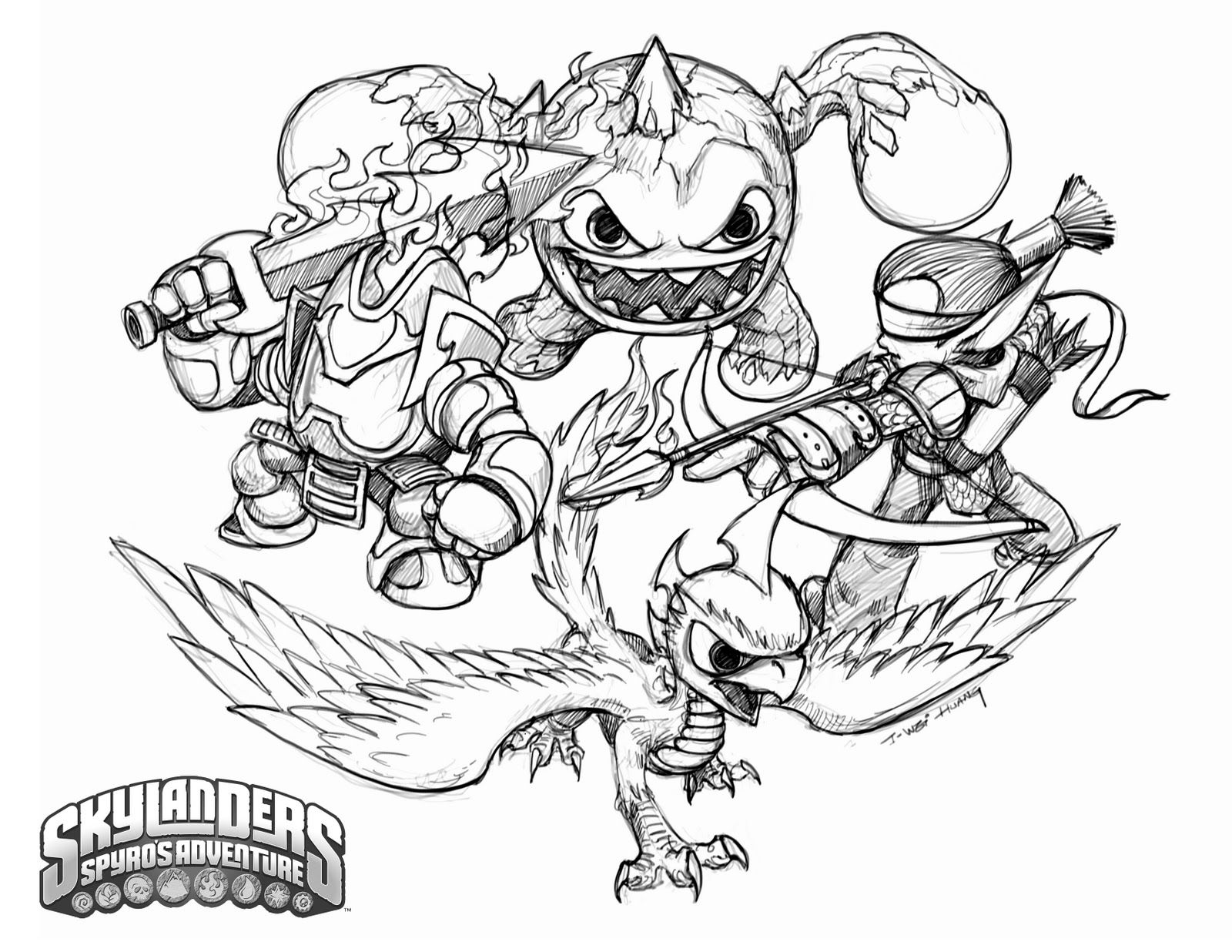 1600x1236 Show Me More Skylander Colouring Pages Ace's Birthday