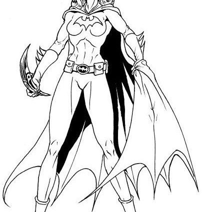 404x425 Batwoman Coloring Pages Dibujos De Batgirl Para Colorear Y Pintar