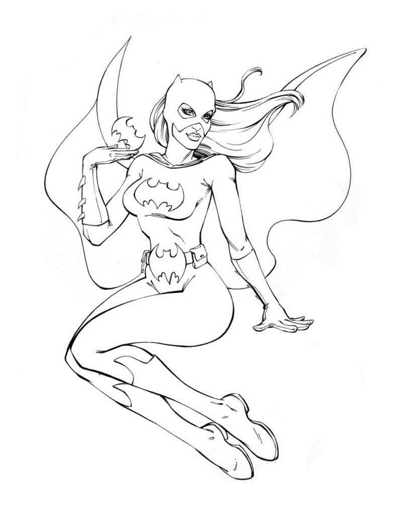 792x1008 Inspirational Batgirl Coloring Pages Logo And Design Ideas