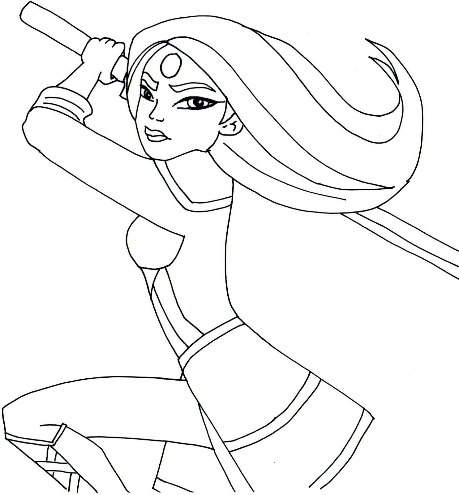 1484x1600 Free Printable Super Hero High Coloring Page For Katana One Of My