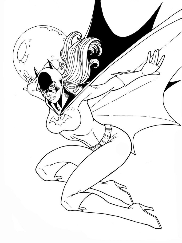 774x1032 Printable Batgirl Coloring Pages For Kids Free