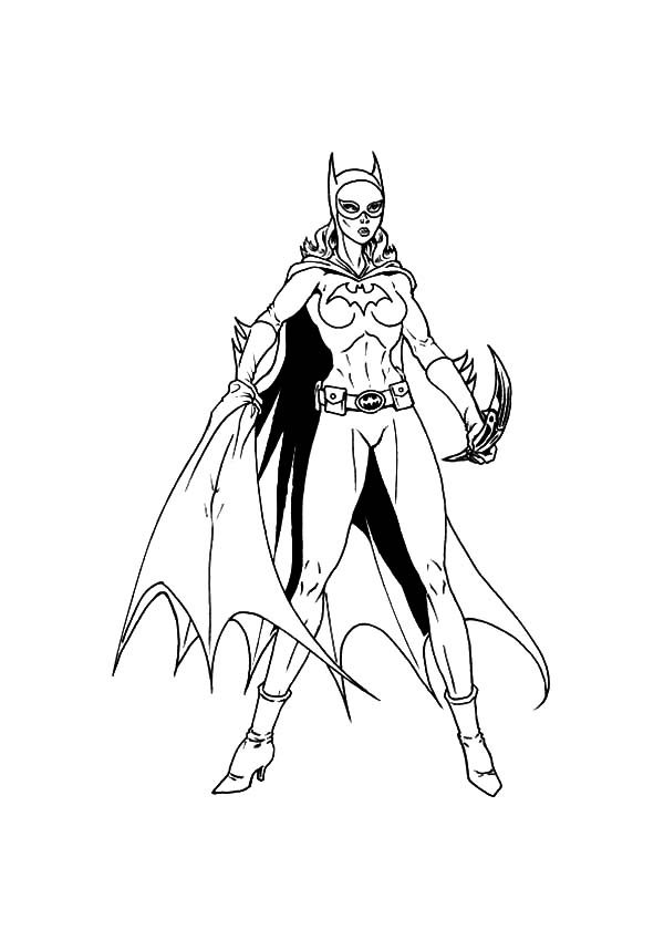 600x849 Batgirl Coloring Pages