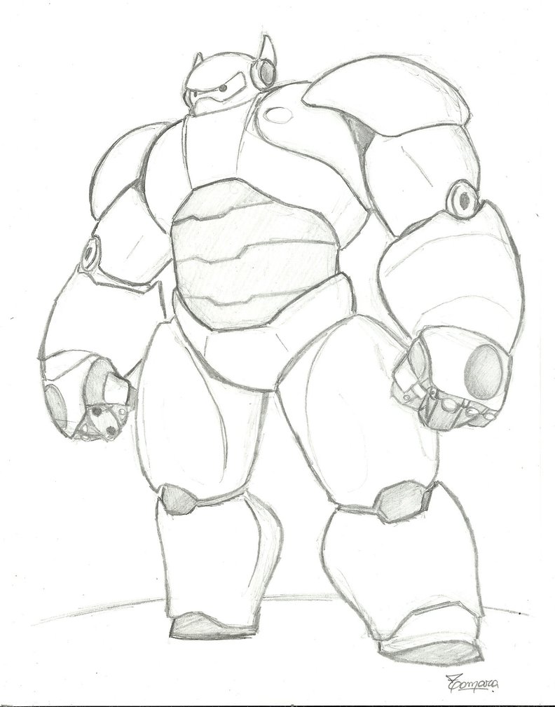 792x1009 Big Hero Bay Max Coloring Pages