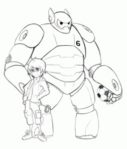 255x300 Big Hero Coloring Pages