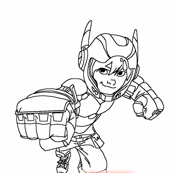 600x579 Desenhos Para Pintar Big Hero Atividades De