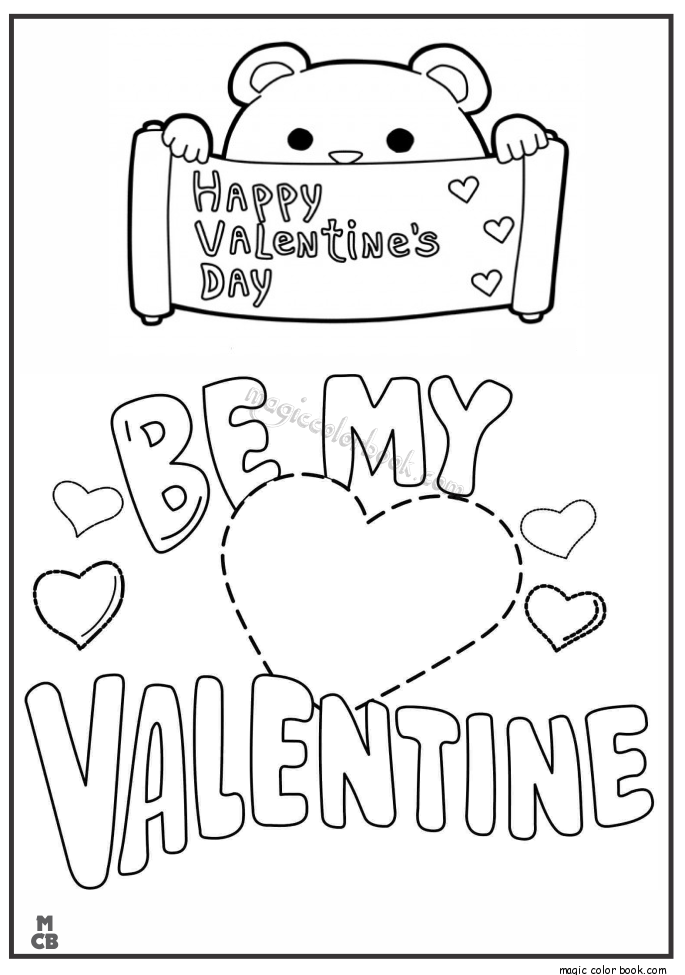 685x975 Be My Valentine Day Coloring Pages