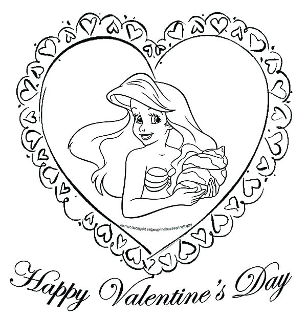 600x617 Disney Valentine Coloring Pages Color Pages Valentines Click