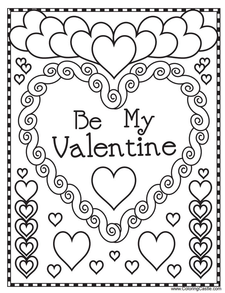716x933 Valentine Coloring Pictures Printable Free Printable