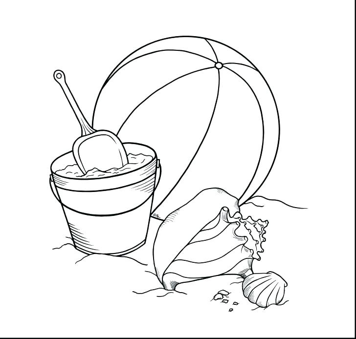 728x694 Beach Ball Coloring Page Beach Coloring Page Beach Coloring Sheet