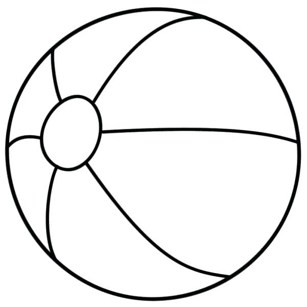 600x600 Ball Coloring Pages Ball Colouring Page Com Clip Art Library Beach