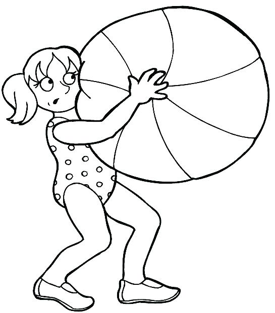 545x622 Ball Coloring Pages Beach Ball Coloring Pages Printable Girl