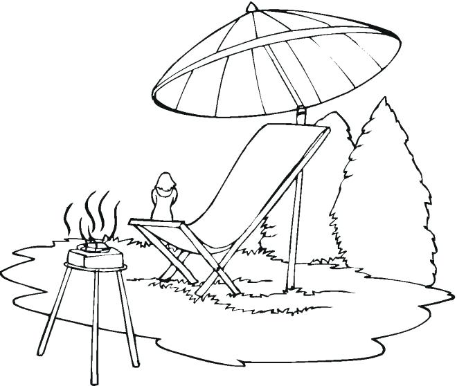 660x558 Beach Umbrella Coloring Page Lounge Chair Beach Umbrella Coloring