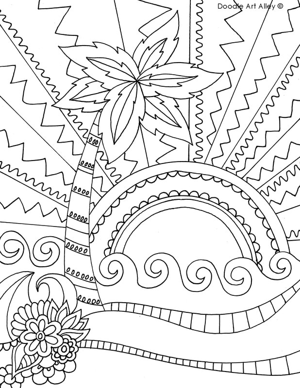 618x800 Beach Coloring Pages