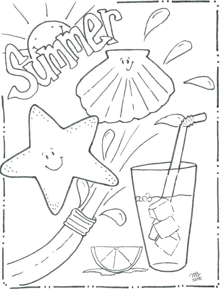 736x962 At The Beach Coloring Pages Return To All Coloring Pages Beach