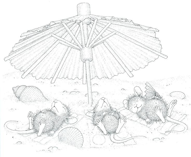 736x606 Coloring Pages For Kids Spring Beach House Monster