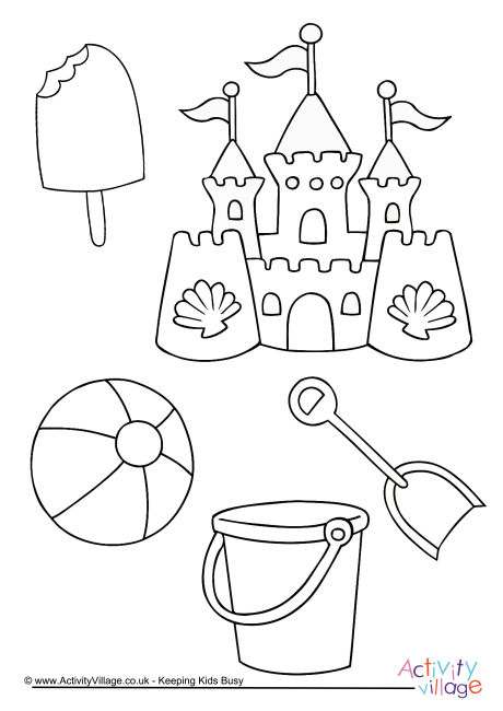460x650 Summer Colouring Pages