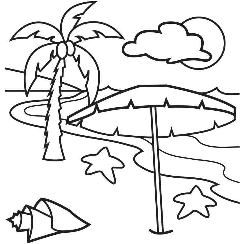 842x842 Beach Coloring Pages Printable Printable Beach Coloring Pages